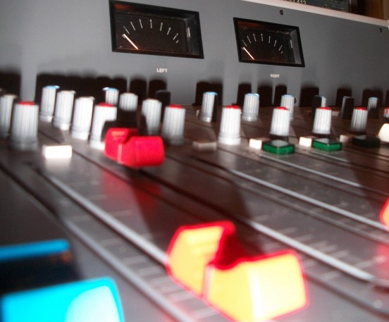 Mixing Desk close up by Phil Edmonds