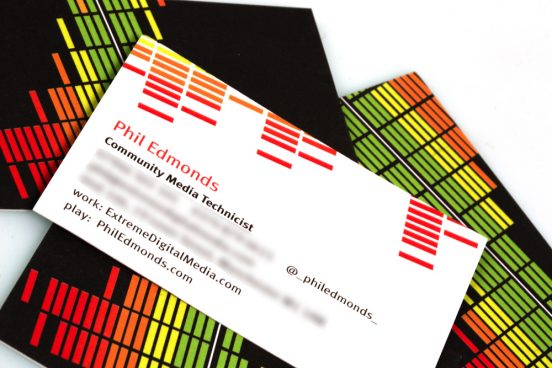 Phil Edmonds Community Media Technicist Business Card